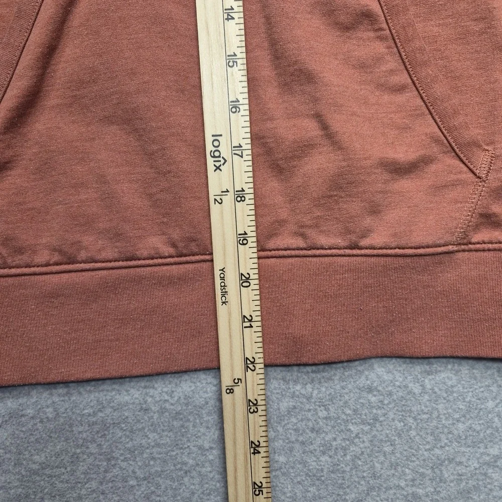 Patagonia Pullover Hoodie Boys XL Burnt Orange Rust Sweatshirt Pouch Pocket Crew